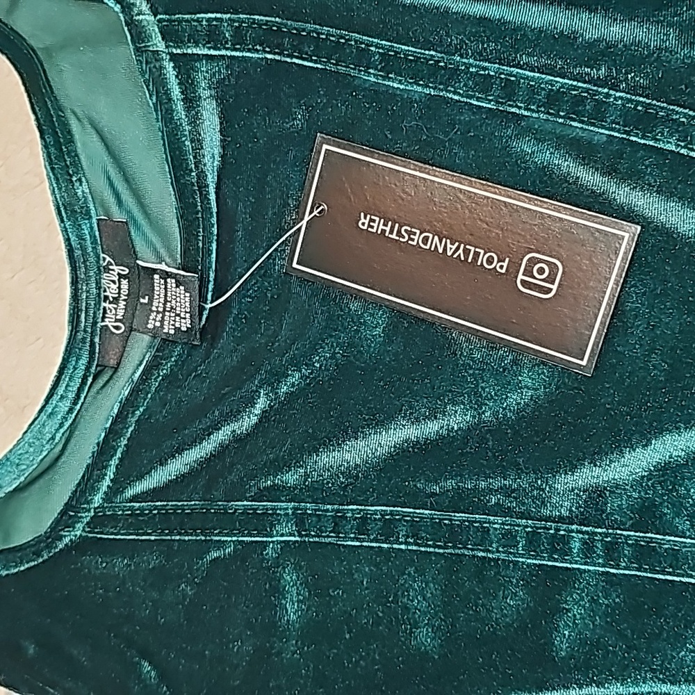Just Polly New York Emerald Green Corset Style Top - Picture 8 of 10